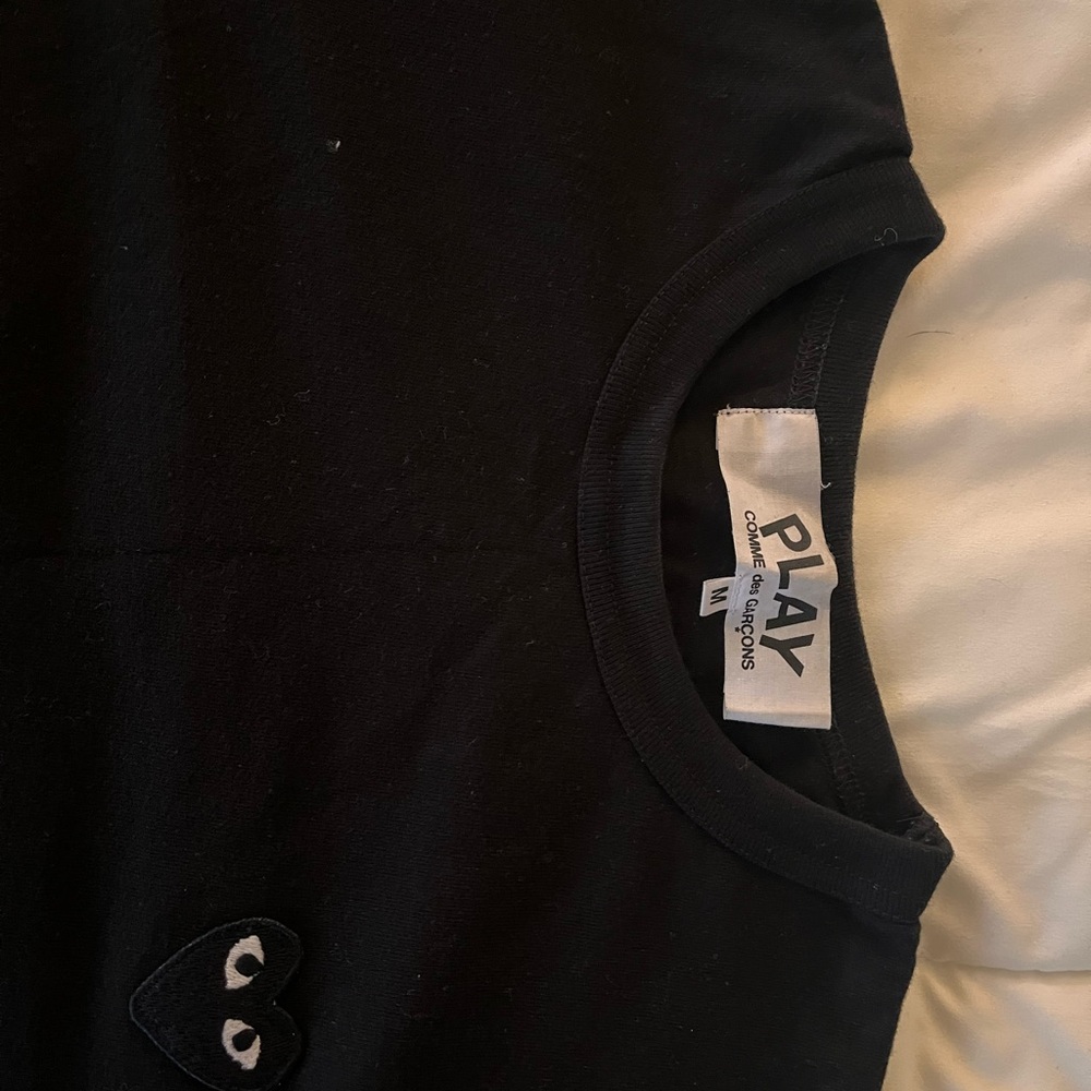 Comme Des Garçon Black Baseball Shirt - M